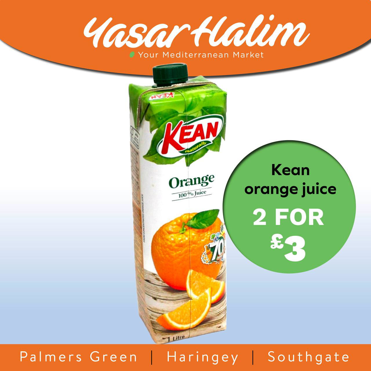 Kean Orange Fruit Juice 1Lt